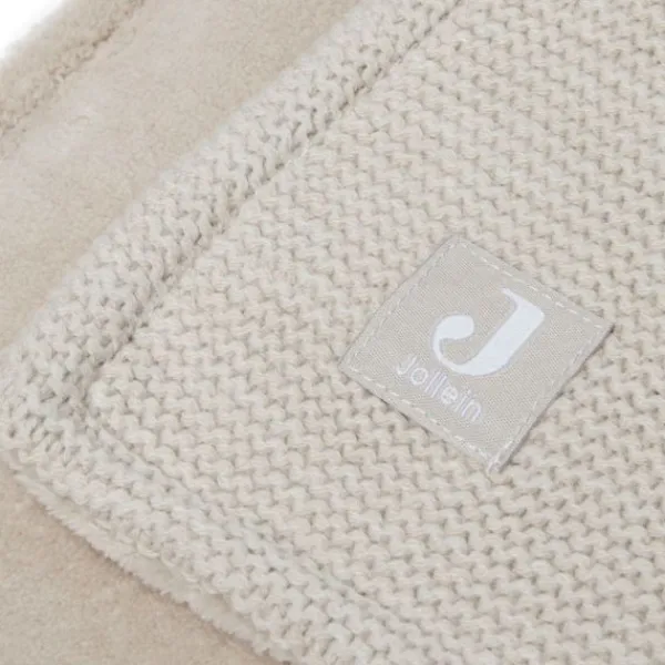 Jollein Basic Knit Ledikantdeken 100 x 150 cm Nougat / Fleece Sale