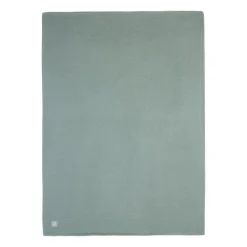 Jollein Basic Knit Wiegdeken 75 x 100 cm Forest Green / Fleece Hot