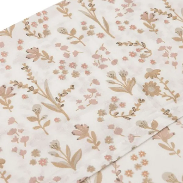 Jollein Bloomy Laken Wieg - 75 x 100 cm Hot