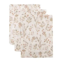 Jollein Bloomy Washandje - 3 Stuks - 15 x 20 cm - Hydrofiel Meerdere kleurencombinaties New