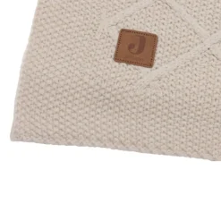 Jollein Check Knit Ledikantdeken - 100 x 150 cm - Oatmeal Clearance