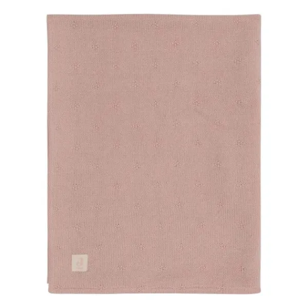 Jollein Cosy Knit Wiegdeken - 75x100cm - Wild Rose/Velvet Hot