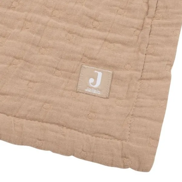 Jollein Deken - 75 x 100 cm - Hydrofiel - Jacquard Biscuit GOTS Outlet