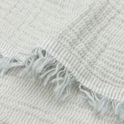 Jollein Deken Wieg - 75 x 100 cm Fringe Stripe Biscuit/Ivory GOTS