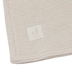 Jollein Deken Wieg - Basic Knit - 75 x 100 cm - Oatmeal/Velvet Clearance
