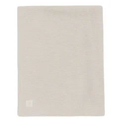 Jollein Deken Wieg - Basic Knit - 75 x 100 cm - Oatmeal/Velvet Clearance