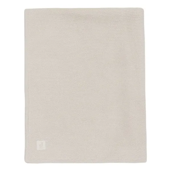 Jollein Deken Wieg - Basic Knit - 75 x 100 cm - Oatmeal/Velvet Clearance