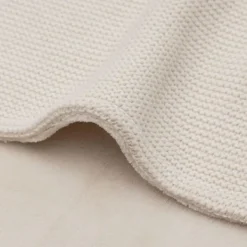 Jollein Deken Wieg - Basic Knit - 75 x 100 cm - Oatmeal/Velvet Clearance
