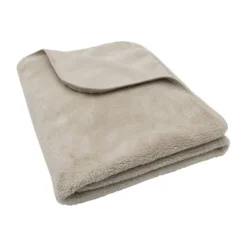 Jollein Deken Wieg - Basic Jersey/Sherpa - 75 x 100 cm - Oatmeal Hot