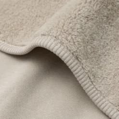 Jollein Deken Wieg - Basic Jersey/Sherpa - 75 x 100 cm - Oatmeal Hot