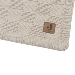 Jollein Deken Wieg - Box Knit/Velvet - 75 x 100 cm - Warm Sand Clearance
