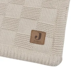Jollein Deken Wieg - Box Knit/Velvet - 75 x 100 cm - Warm Sand Clearance