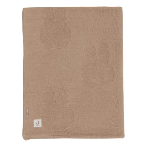 Jollein Deken Wieg - Miffy - 75 x 100 cm - Biscuit/Velvet Online