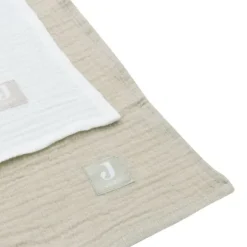 Jollein Hydrofiel Doek - 115 x 115 cm - Olive Green / Ivory - 2 Stuks