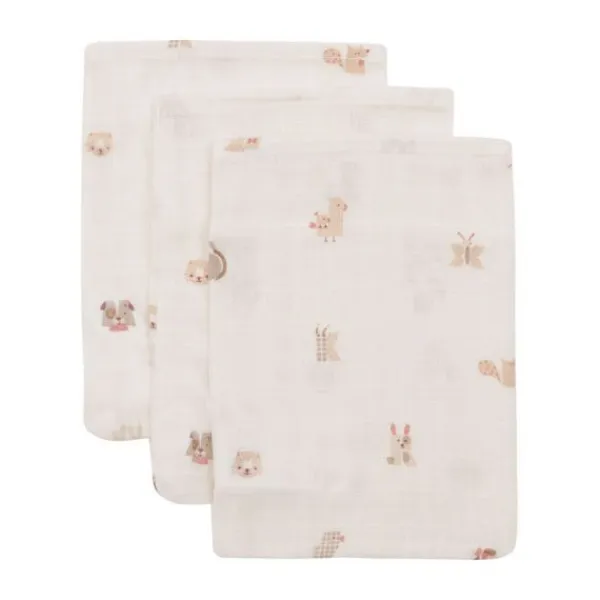 Jollein Hydrofiel Washandje - 15x20 cm - 3 Stuks Best