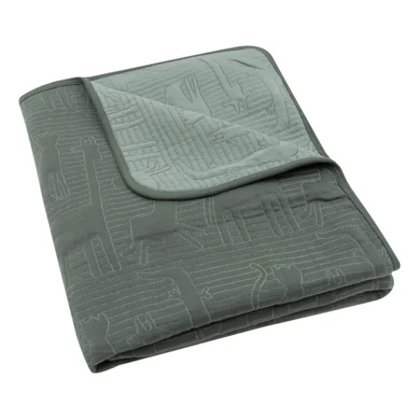 Jollein Jungle Jambo Ledikantdeken - 100 x 150 cm - Biscuit / Oatmeal Groen