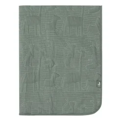 Jollein Jungle Jambo Ledikantdeken - 100 x 150 cm - Biscuit / Oatmeal Groen