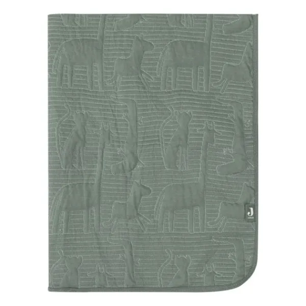 Jollein Jungle Jambo Ledikantdeken - 100 x 150 cm - Biscuit / Oatmeal Groen