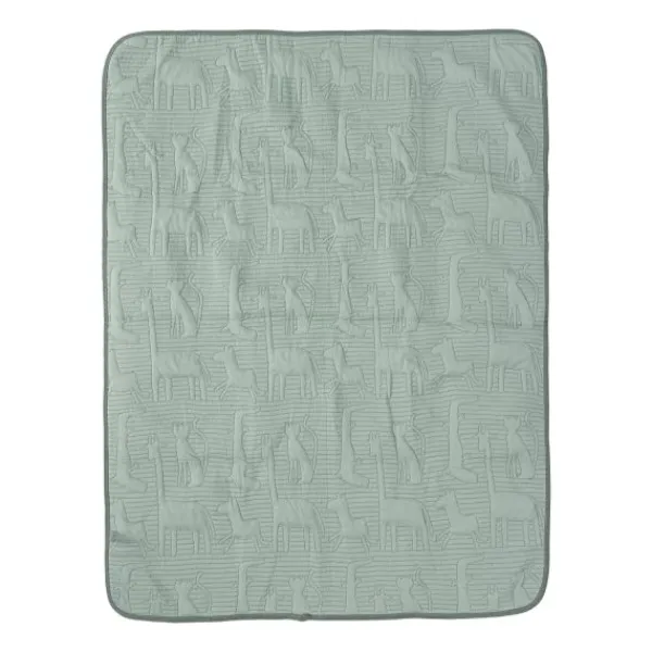 Jollein Jungle Jambo Ledikantdeken - 100 x 150 cm - Biscuit / Oatmeal Groen