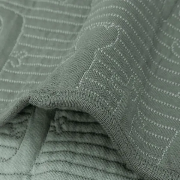 Jollein Jungle Jambo Ledikantdeken - 100 x 150 cm - Biscuit / Oatmeal Groen