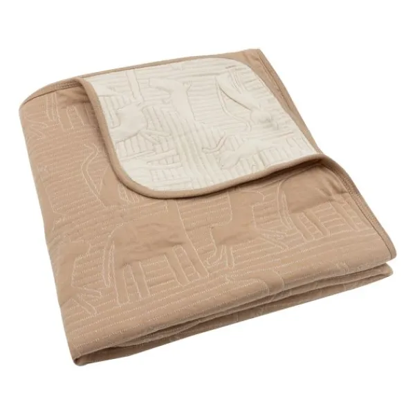 Jollein Jungle Jambo Ledikantdeken - 100 x 150 cm - Biscuit / Oatmeal Groen