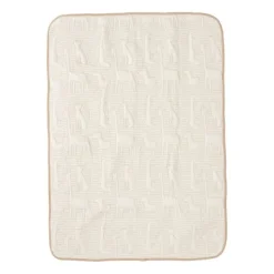 Jollein Jungle Jambo Ledikantdeken - 100 x 150 cm - Biscuit / Oatmeal Groen