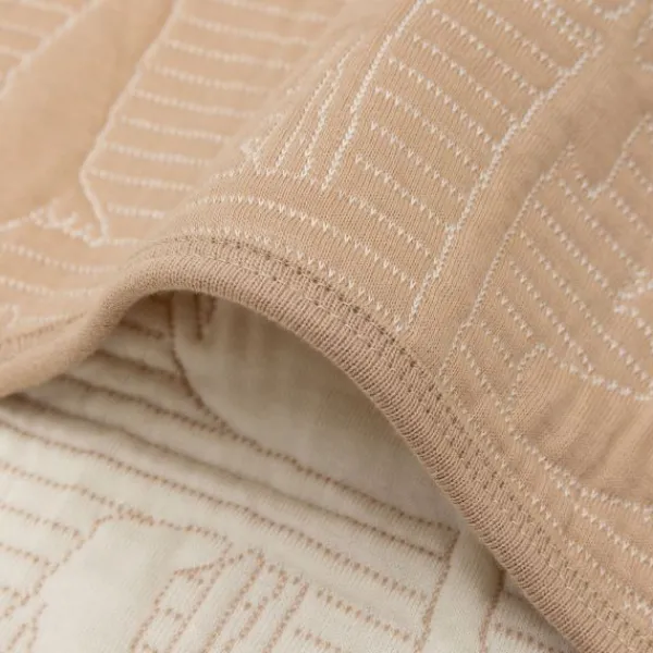 Jollein Jungle Jambo Ledikantdeken - 100 x 150 cm - Biscuit / Oatmeal Groen