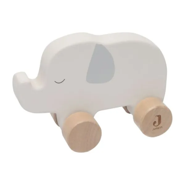 Jollein Jungle Jambo Olifant Op Wielen - Hout Online
