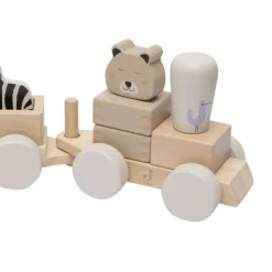 Jollein Jungle Jambo Speelgoedtrein - Hout Hot