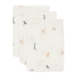 Jollein Jungle Jambo Washandje - 3 Pack - 15 x 20 cm - Hydrofiel
