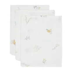 Jollein Lovely Birds Washandje - 3 Pack - 15 x 20 cm - Hydrofiel Discount