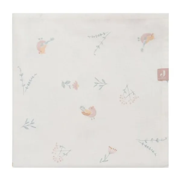 Jollein Lovely Birds Wieglaken - 75 x 100 cm Hot