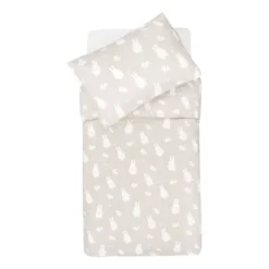 Jollein Miffy en snuffy Dekbedovertrek - Nougat - 100 x 140 cm