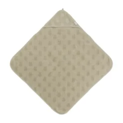 Jollein Miffy Jacquard Badcape - Badstof - Olive Green Sale