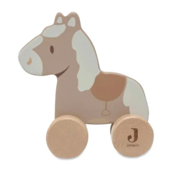 Jollein Nostalgic Ride Paard Op Wielen - Hout Clearance