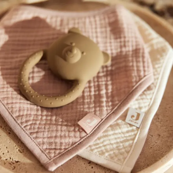 Jollein Slab Bandana Hydrofiel - Wild Rose / Oatmeal - 2 Stuks Online