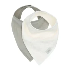 Jollein Slab Bandana Hydrofiel - Olive Green/Oatmeal - 2 Stuks Sale