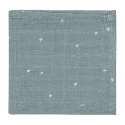Jollein Twinkling Monddoekje - 3 Pack - 31 x 31 cm - Hydrofiel - Sea Green Outlet