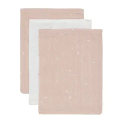 Jollein Twinkling Washandje - 3 Pack - 15 x 20 cm - Hydrofiel - Sea Green Outlet