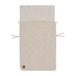 Jollein Voetenzak 3/5 Punts - Groep 0+ - Check Knit - Oatmeal Clearance