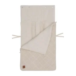 Jollein Voetenzak 3/5 Punts - Groep 0+ - Check Knit - Oatmeal Clearance