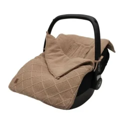 Jollein Voetenzak 3/5 Punts - Groep 0+ - Check Knit - Biscuit Sale