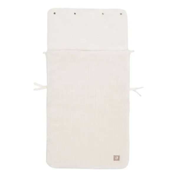 Jollein Voetenzak Groep 0+ 3/5‑Punts Gordel - Cloudy Rib - Oatmeal New