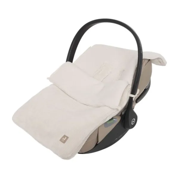 Jollein Voetenzak Groep 0+ 3/5‑Punts Gordel - Cloudy Rib - Oatmeal New