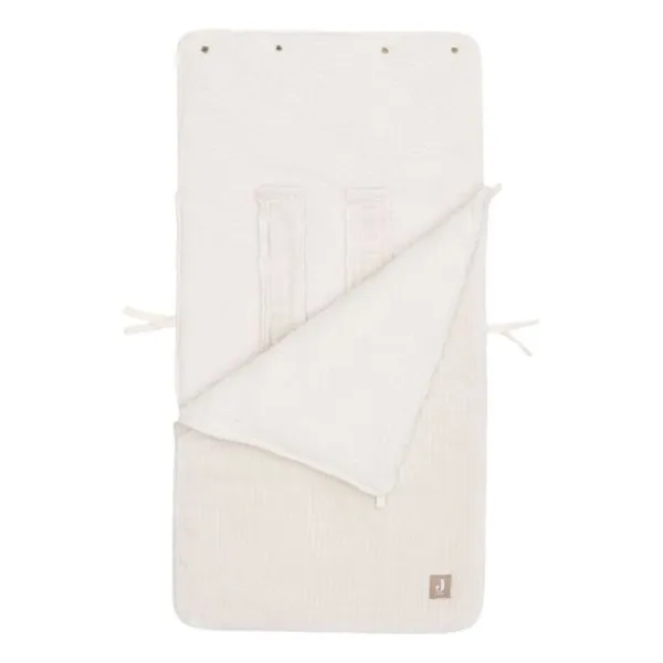 Jollein Voetenzak Groep 0+ 3/5‑Punts Gordel - Cloudy Rib - Oatmeal New