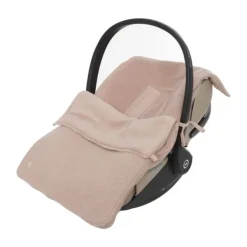 Jollein Voetenzak Groep 0+ 3/5‑Punts Gordel - Cloudy Rib - Oatmeal New