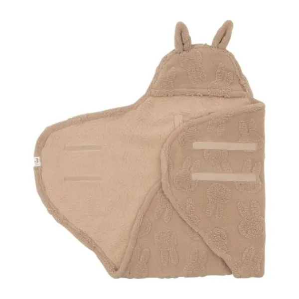 Jollein Wikkeldeken - Milky Coffee - Bunny Cloudy Rib Best