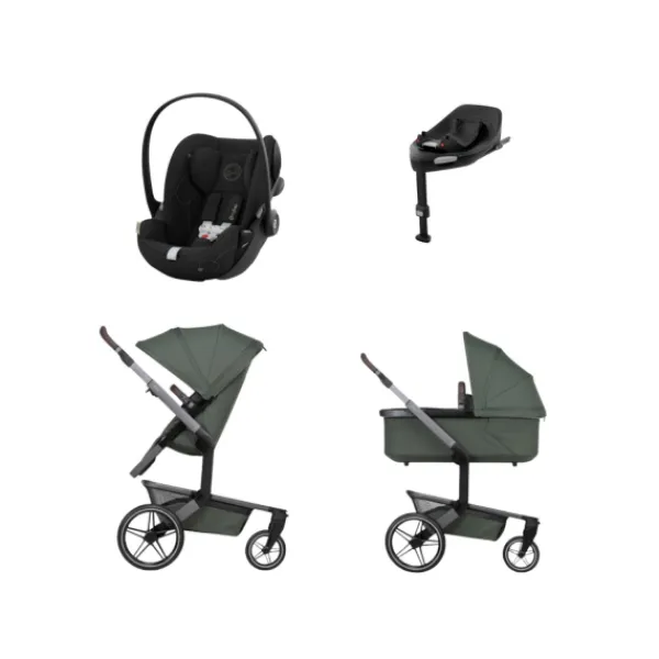 Joolz Day 5 Kinderwagen 4-in-1 - Stone Grey | Cybex Cloud T Plus Autostoeltje - Sepia Black | Cybex Base T - Black Discount