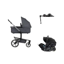 Joolz Day 5 Kinderwagen 4-in-1 - Stone Grey | Doona X Autostoeltje | Doona X Isofix Base Outlet