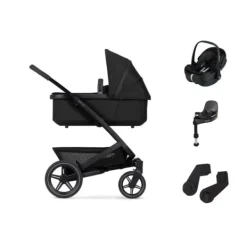 Joolz Geo 3 Kinderwagen - Sandy Taupe | Joolz X Maxi-Cosi Autostoeltje - Sandy Taupe | Maxi-Cosi FamilyFix 360 Pro New